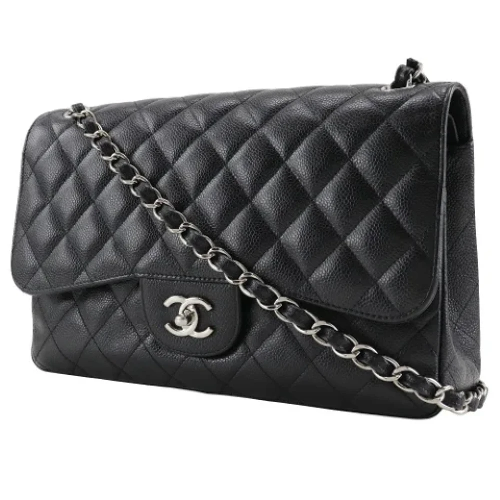 Chanel Vintage Pre-owned Leather shoulder-bags Black Dames