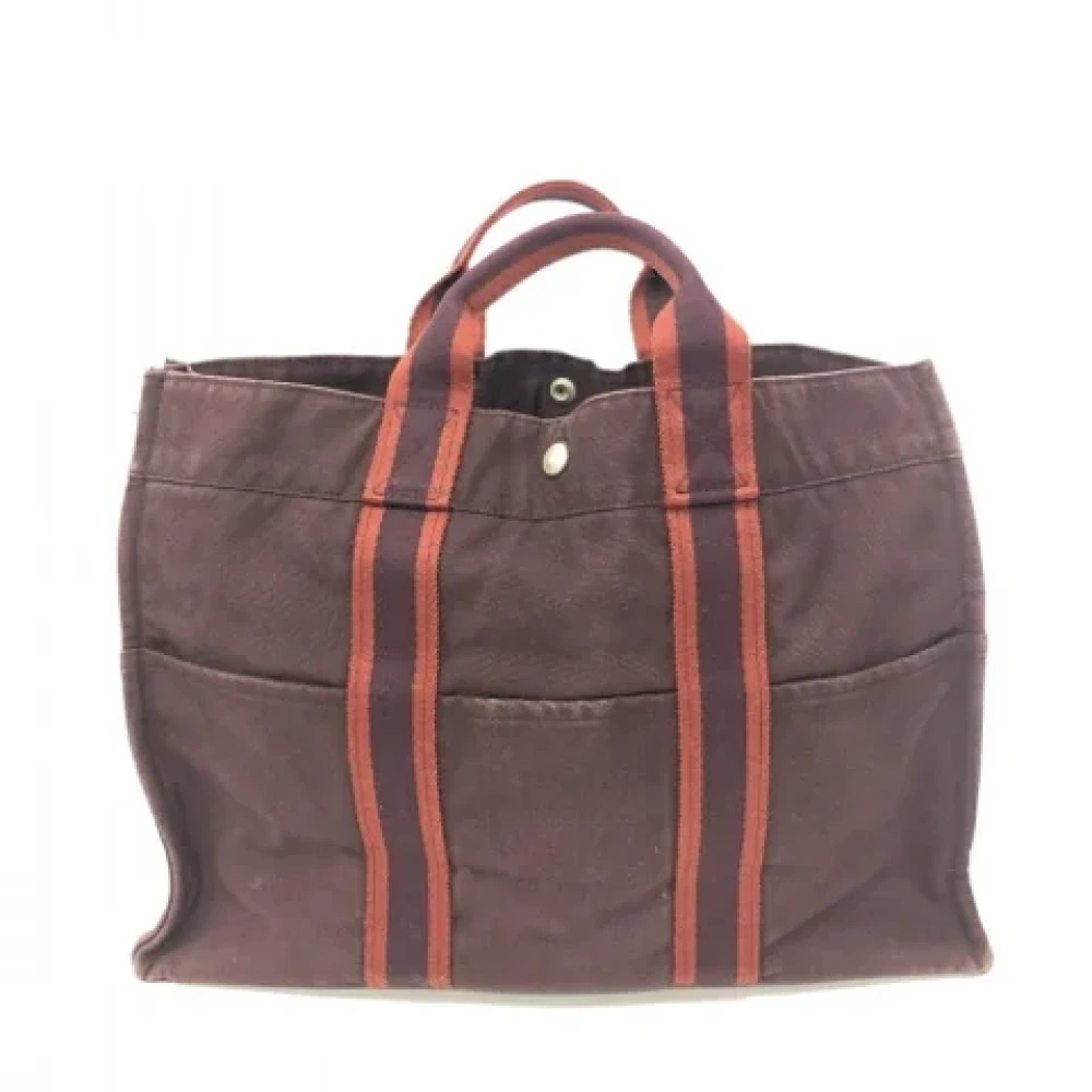 Hermès Vintage Pre-owned Leather handbags Brown Dames