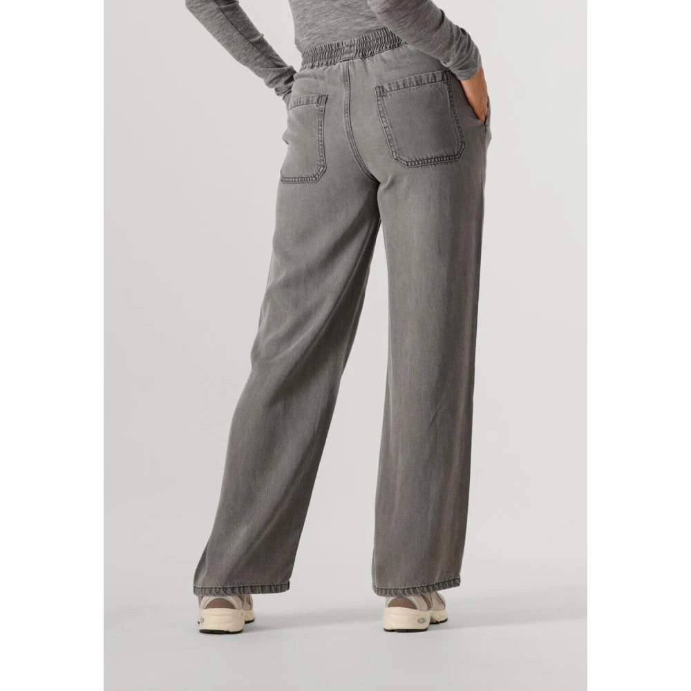 Object Wijde Broek Grijs Gray Dames