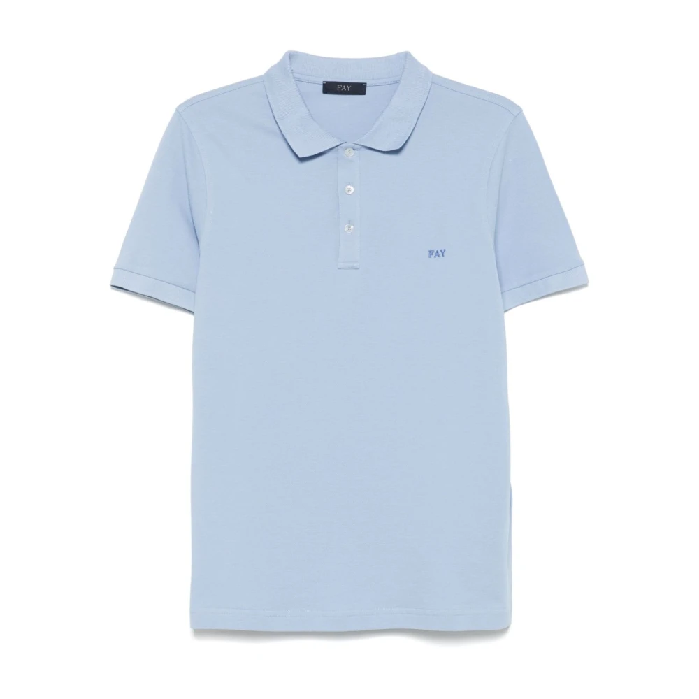 Fay - Tops > Polo Shirts - Blue - Fay - Modalova