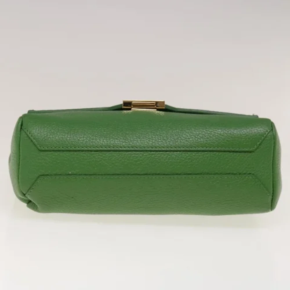 Versace Pre-owned Leather handbags Green Dames