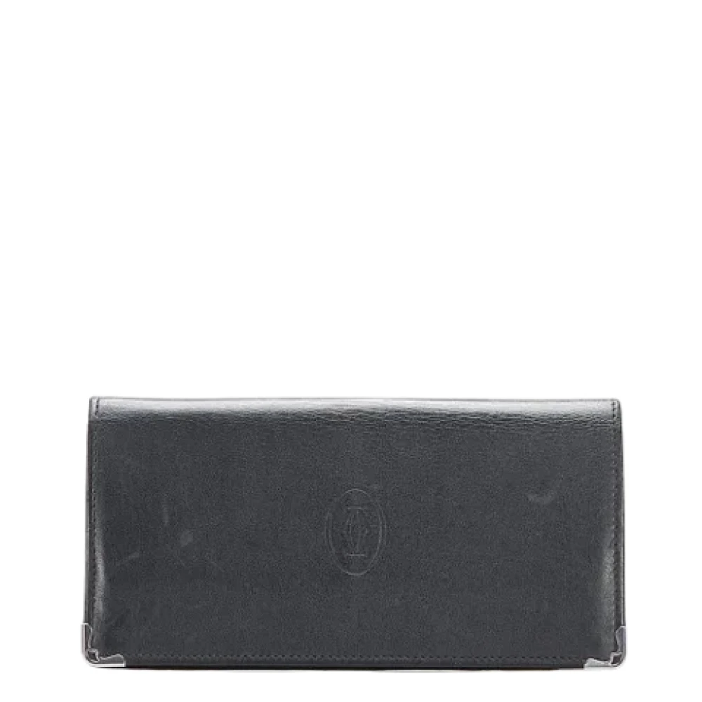 Cartier Vintage Pre-owned Leather wallets Black Dames