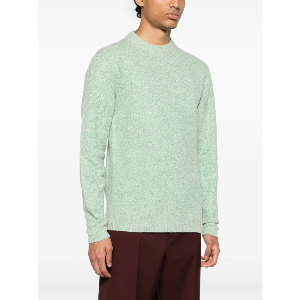 Jil Sander Casual Gebreide Trui Green Heren