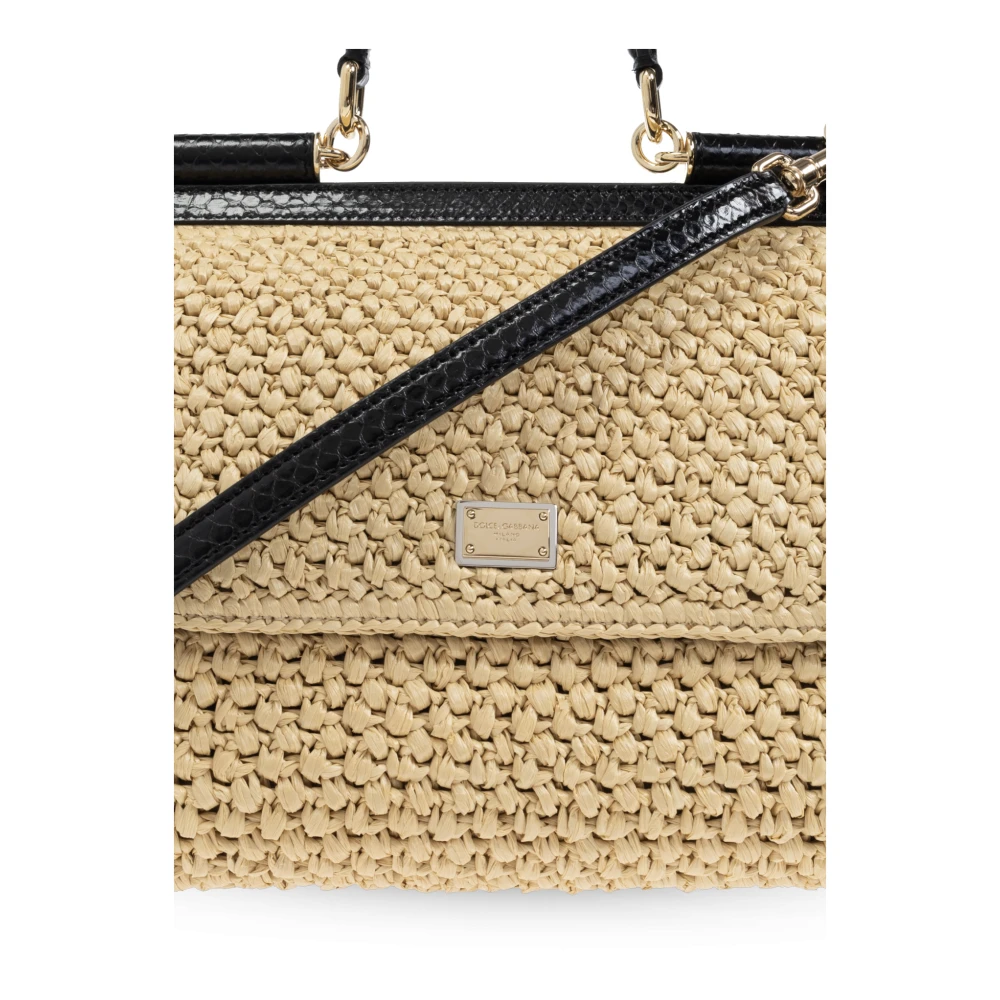 Dolce & Gabbana Schoudertas Sicily Beige Dames