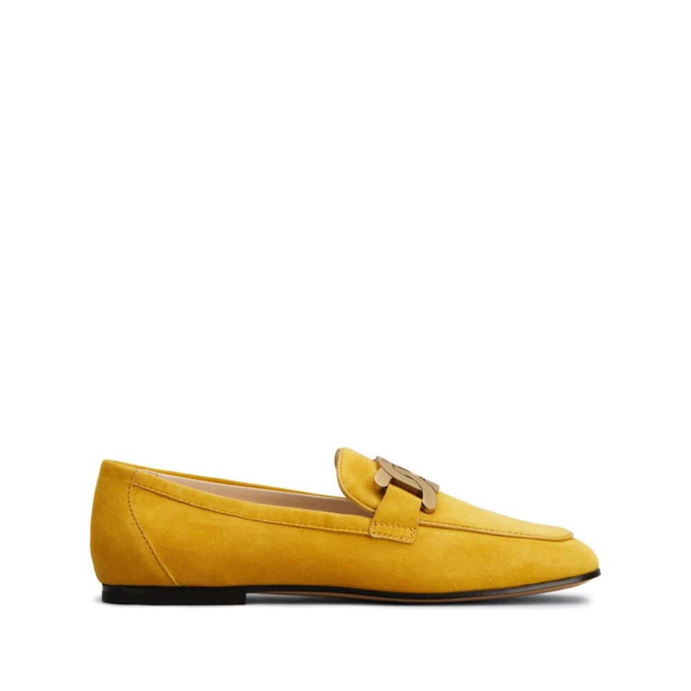 Gele Suede Schoenen met Metalen Zool Tod s Instappers Slip ons Miinto.be