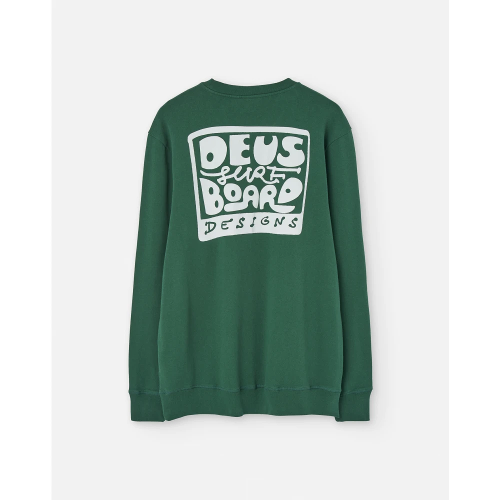 Deus Ex Machina Groene trui met achterprint Green Heren