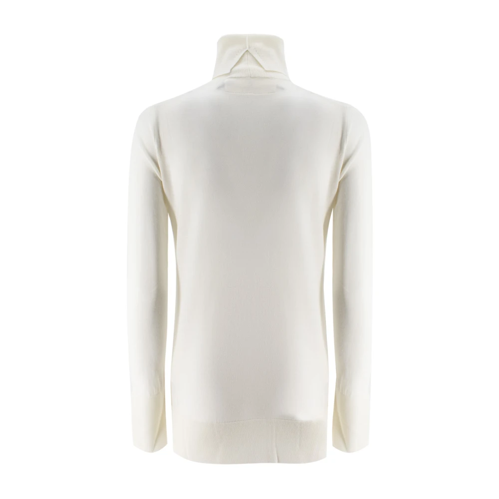 Ermanno Scervino Bloemen Kant Turtleneck Jumper Beige Dames