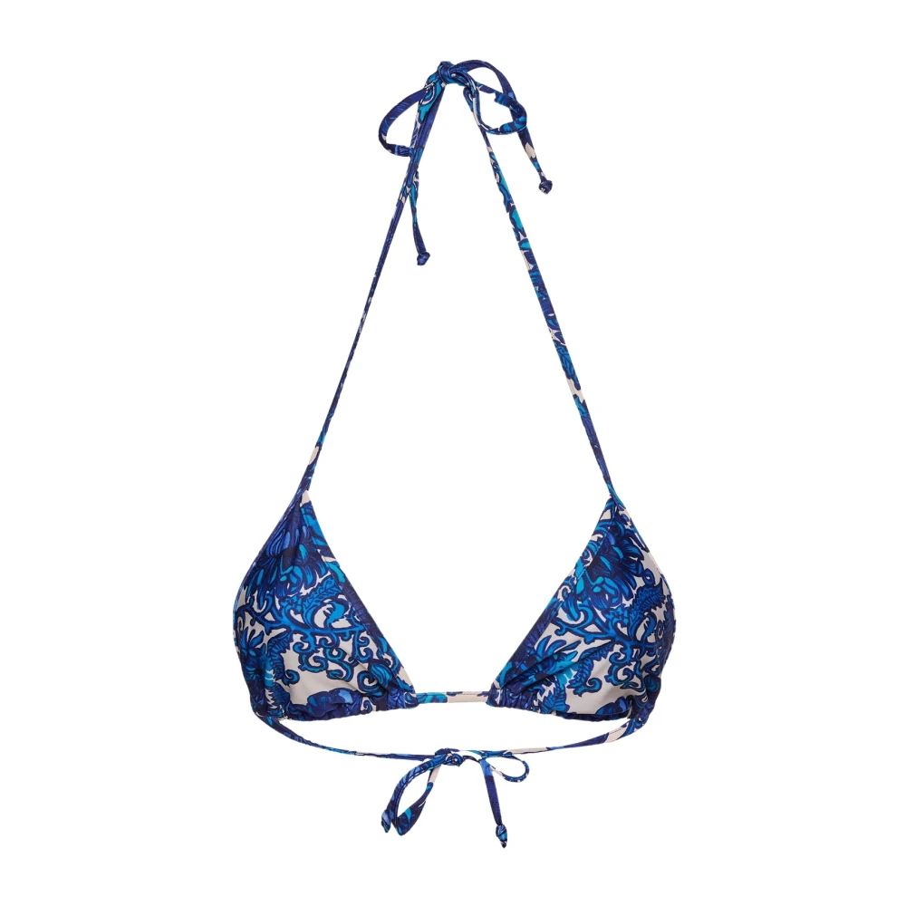 La DoubleJ Klassisk Triangel Bikini Topp Blue, Dam