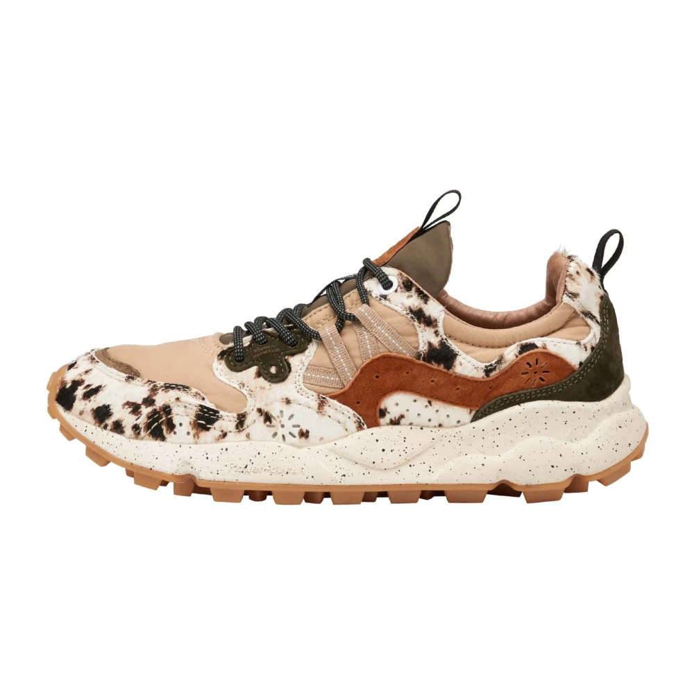 Flower Mountain Unisex Multicolor Sneakers In Suede E Tessuto Tecnico Yamano 3 Uni