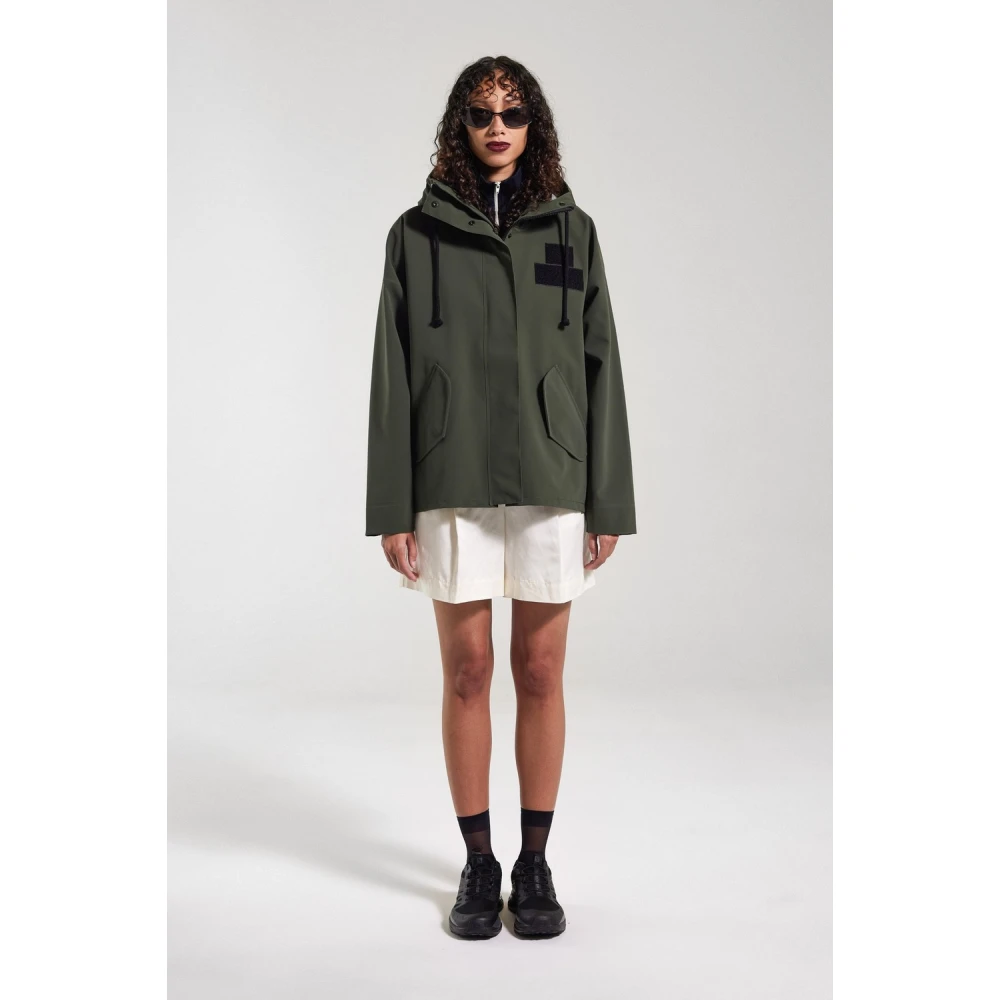 Stutterheim Matte Regenjas met Elegante Silhouet Green Dames