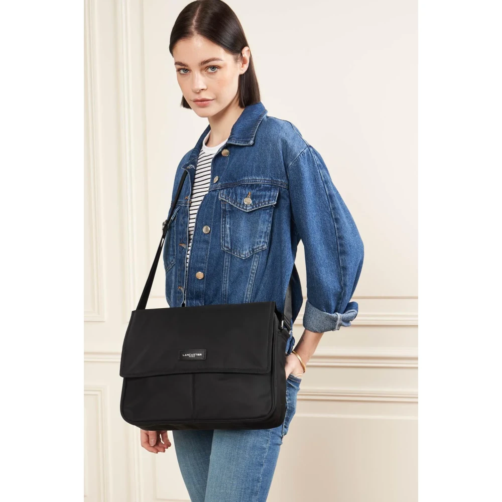 Lancaster Magnetische Flap Schoudertas Basic Vita Black Dames