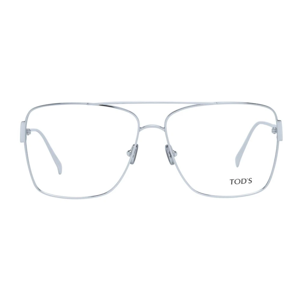 TOD'S Vierkante Zilveren Brilmonturen voor Vrouwen Gray Dames