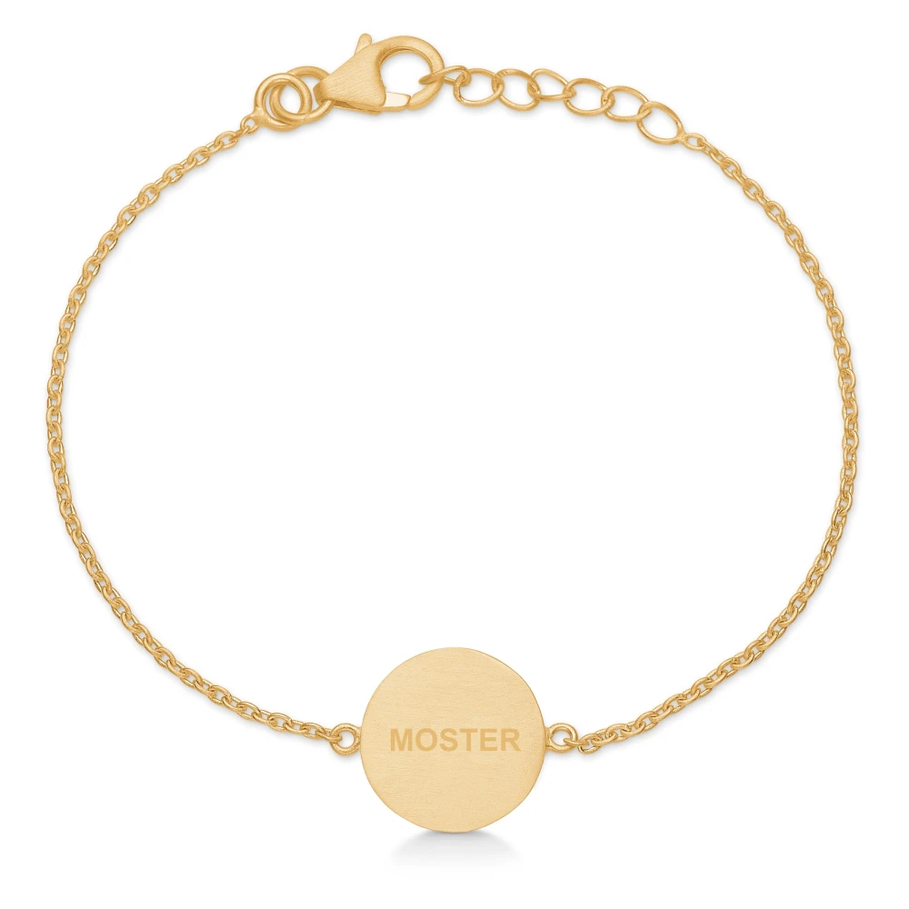 Frk. Lisberg Mosters Armband med Amulett Hänge Yellow, Dam