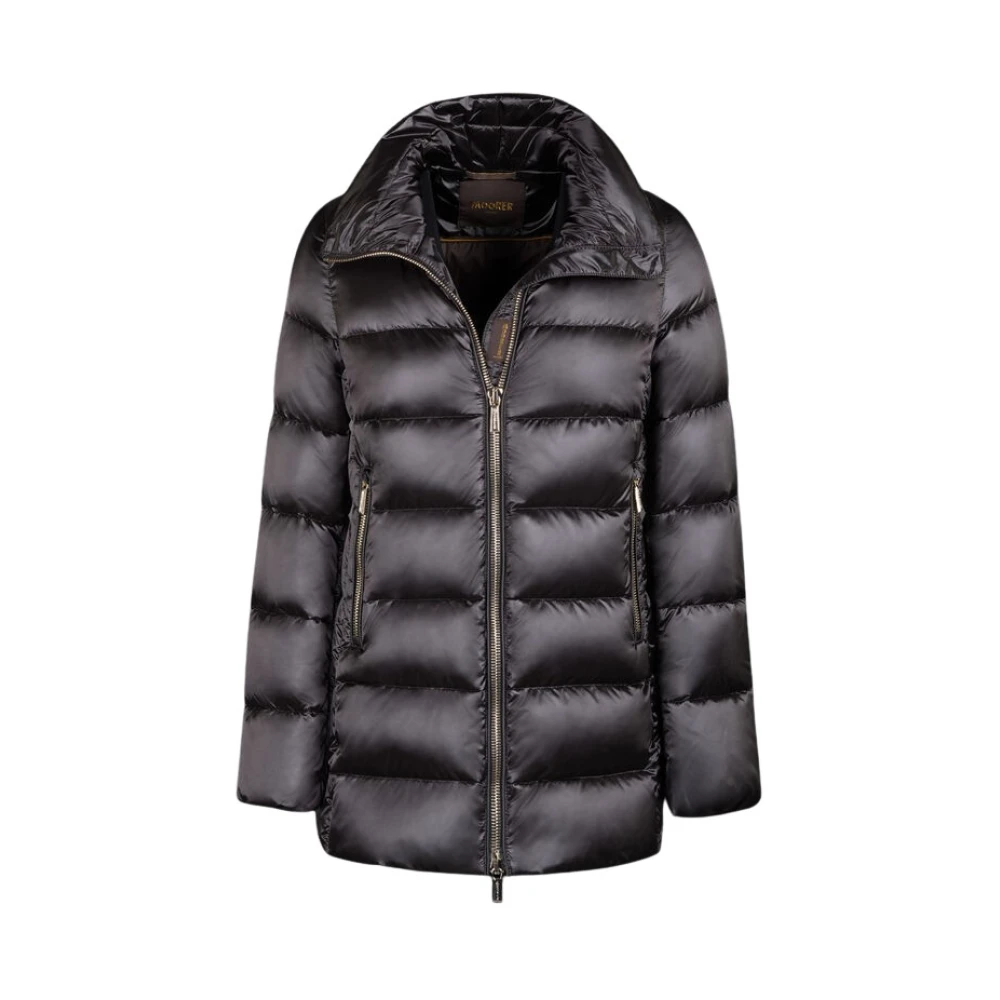 Moorer Women's Black Winter Jackets, Xs, Dorado-Hc Coat