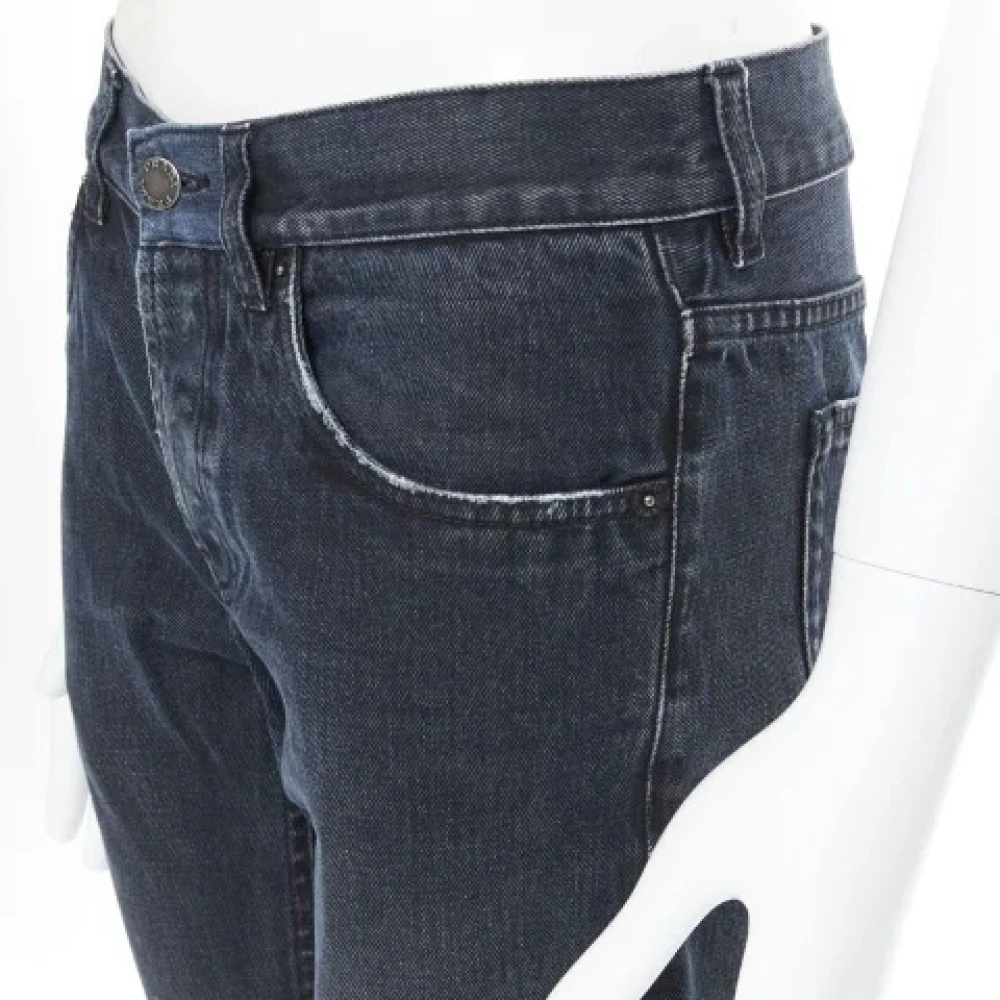 Prada Vintage Pre-owned Cotton jeans Black Dames