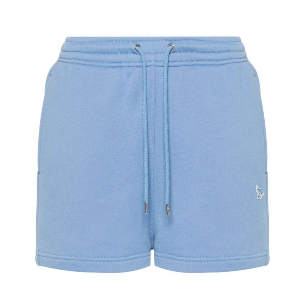 Maison Kitsuné Short Shorts Blue Dames