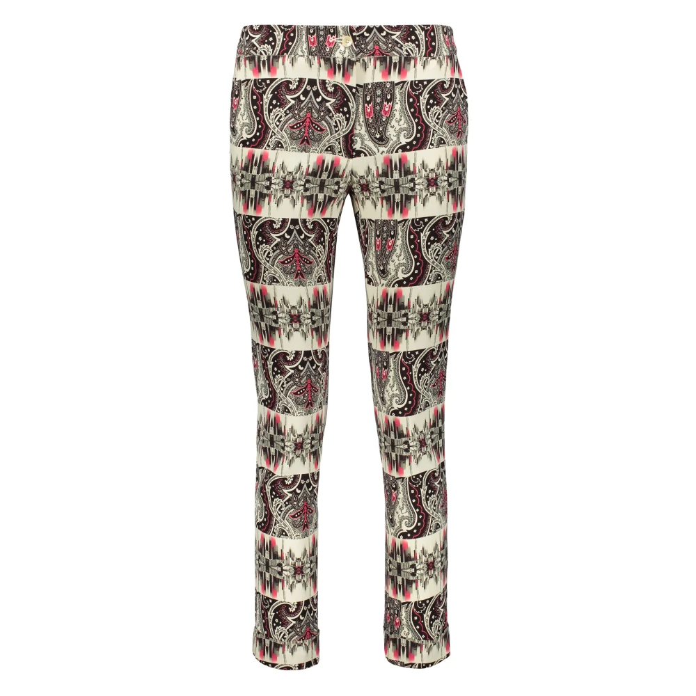 ETRO Jacquard motief broek met logodetails Multicolor Dames