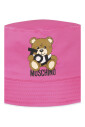 cloche-en-coton-fuchsia-avec-ours-en-peluche