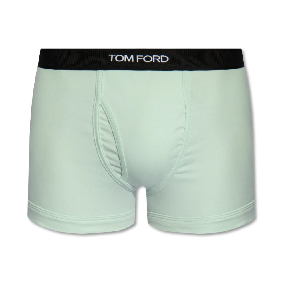 Tom Ford Boxershorts met logo Green Heren