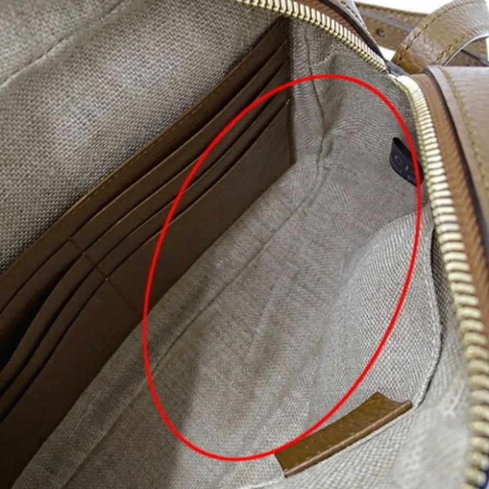 Gucci Vintage Pre-owned Canvas gucci-bags Brown Dames