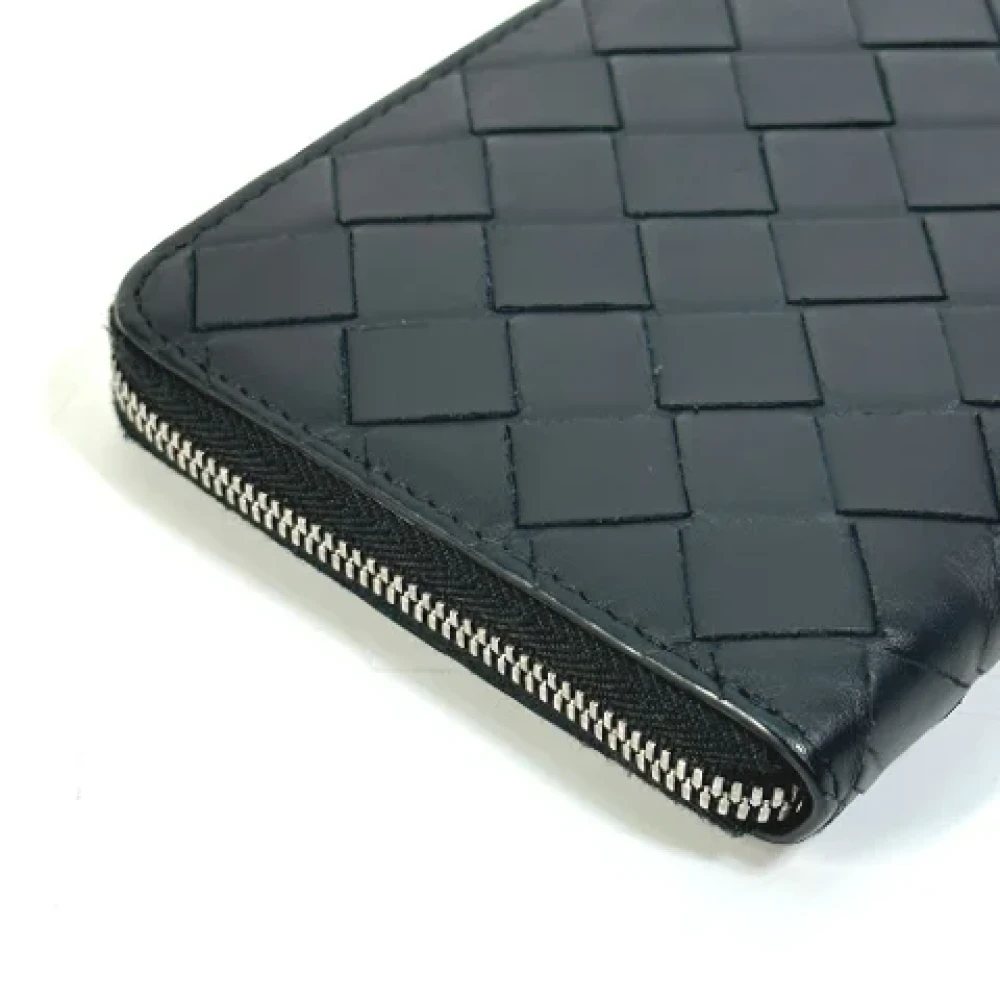 Bottega Veneta Vintage Pre-owned Leather wallets Black Dames