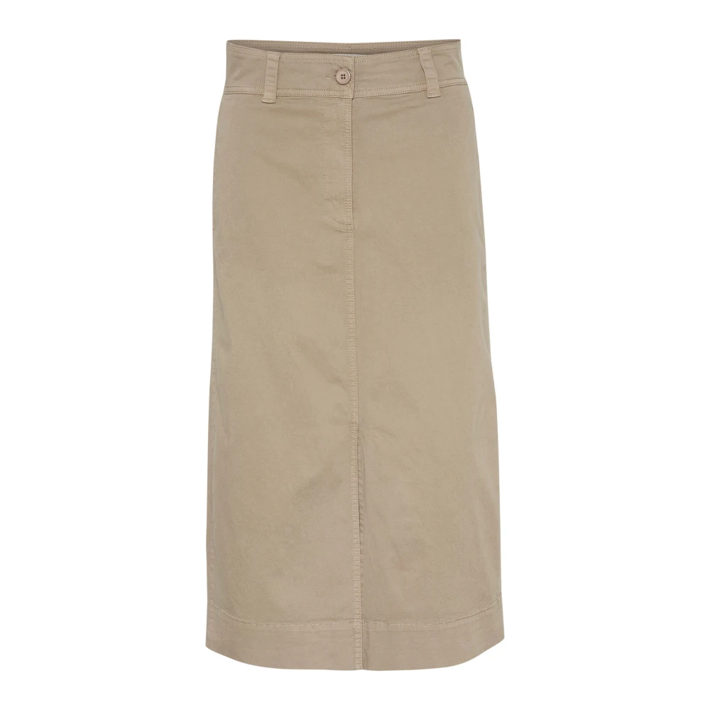 Part Two Desert Taupe A-lijn Rok Beige Dames