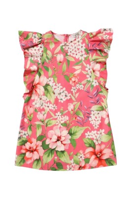 pink-floral-dress-with-ruffle-sleeves