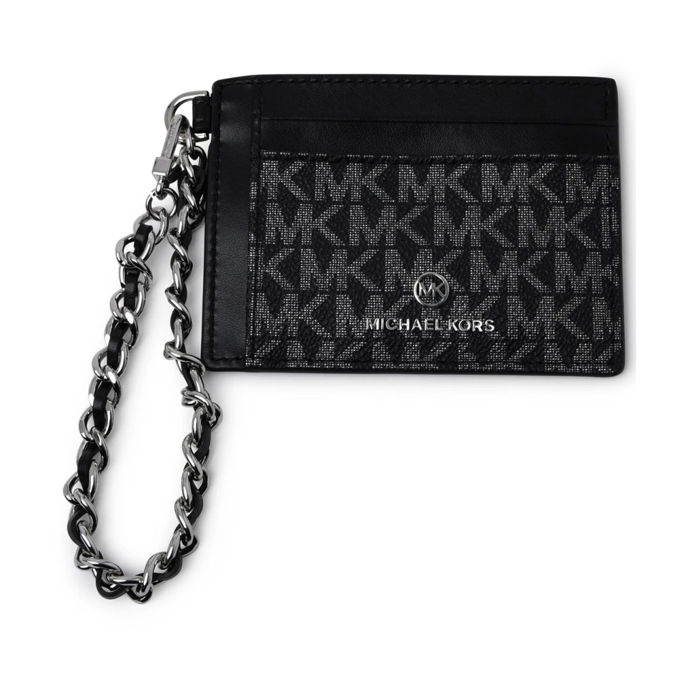 Michael Kors Kortfodral i canvasblandning Black, Dam