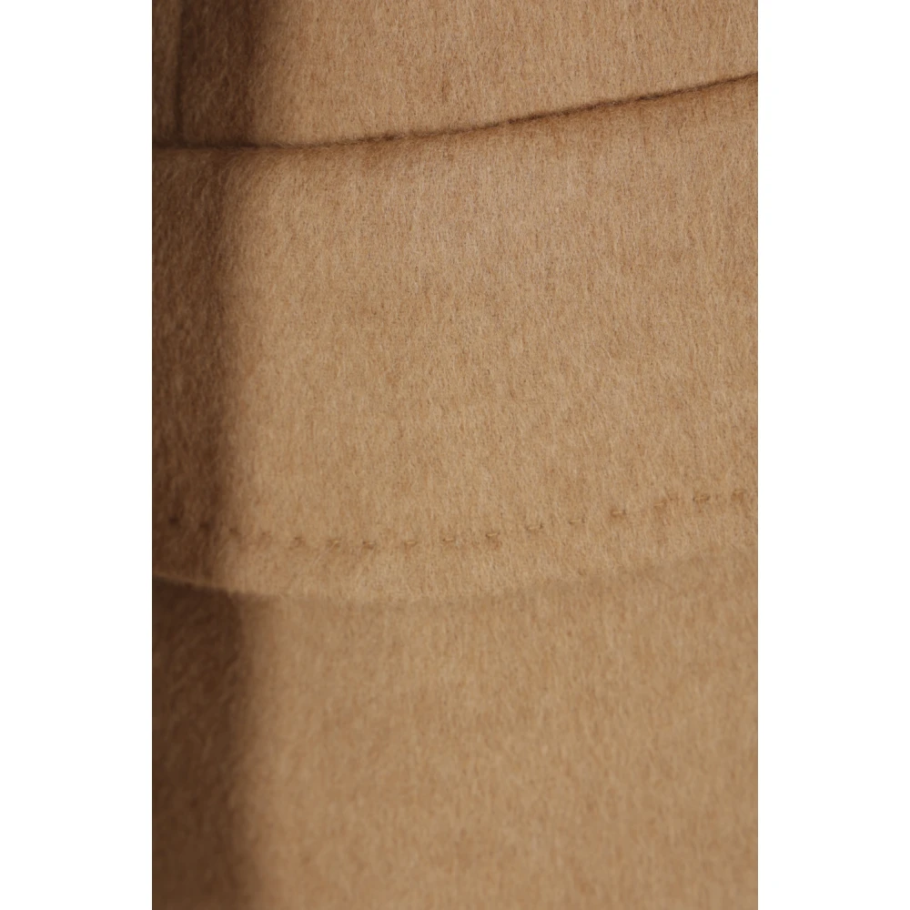 Max Mara Bruine Dubbel-Borst Kamelenjas Brown Dames