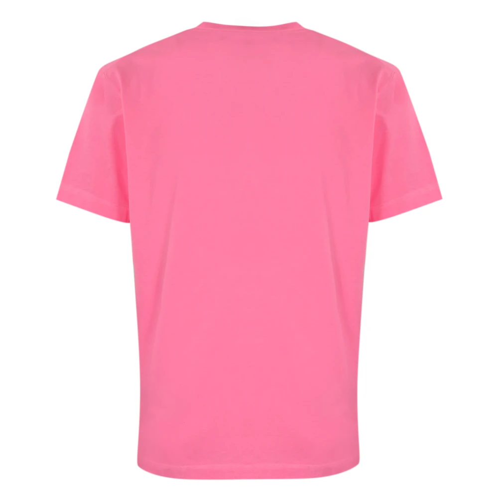 Dsquared2 Heren T-shirt van katoen met logo Pink Heren