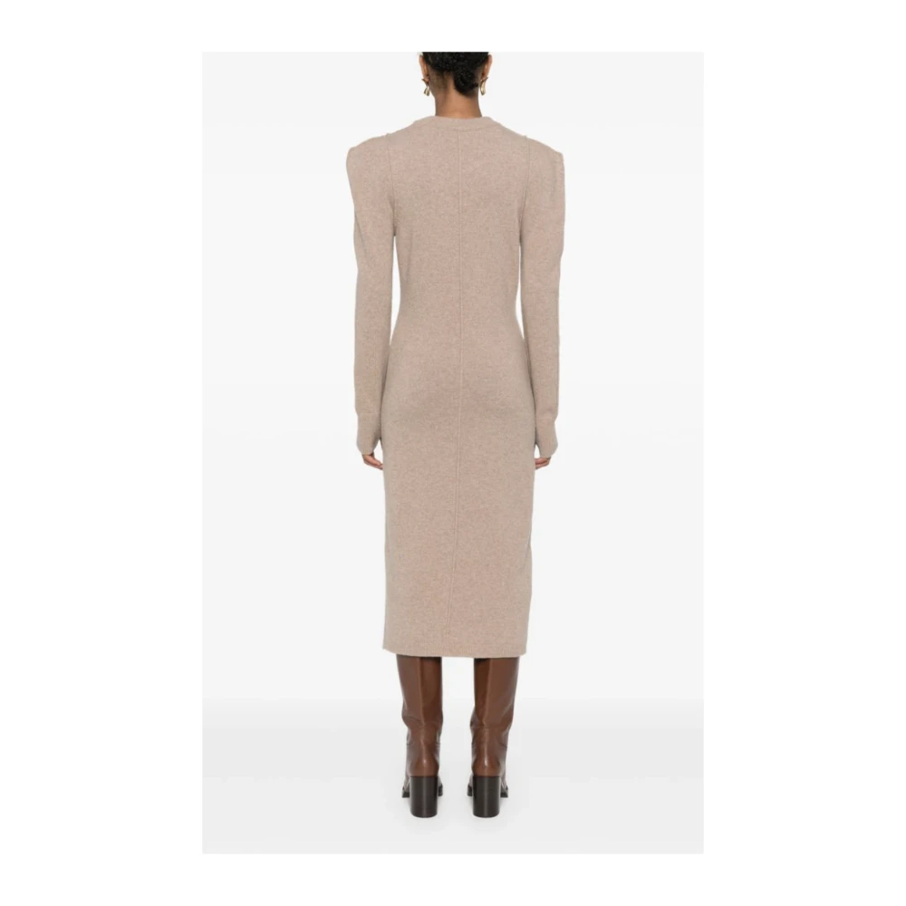 Lemaire Midi Latte Coffee Jurk Brown Dames