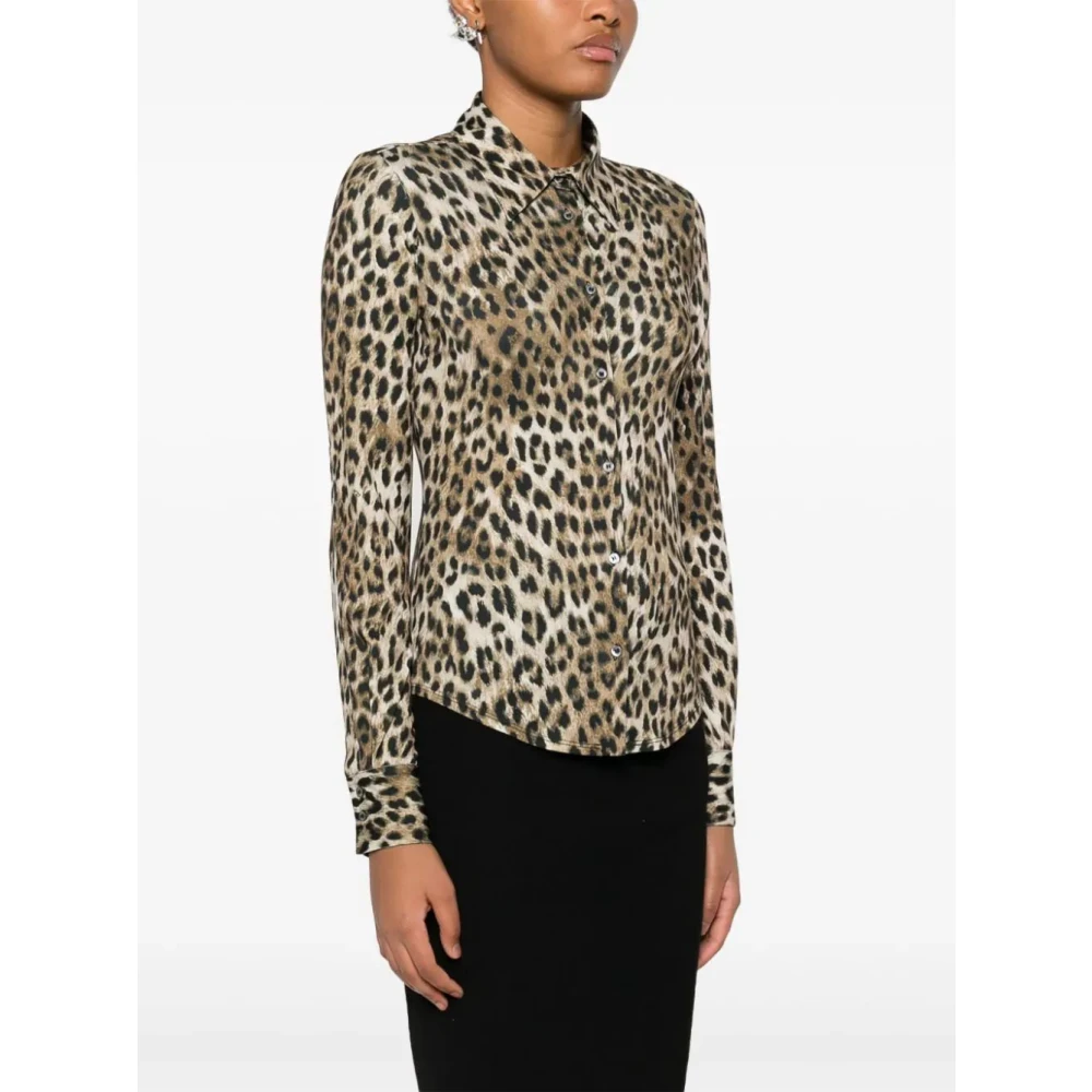 N21 Jersey Shirt Brown Dames