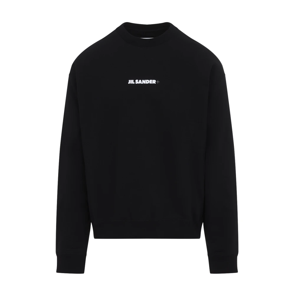 Jil Sander Zwarte Sweatshirt voor Mannen Black Heren