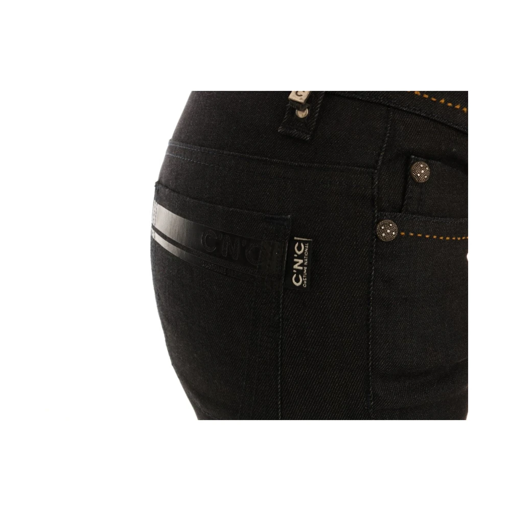 Costume National Donkerblauwe Super Slim Fit Jeans Blue Dames