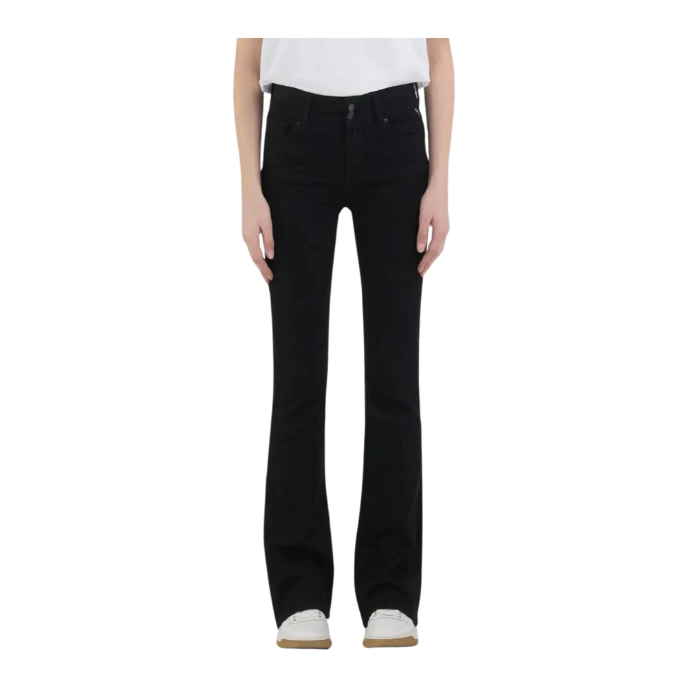 Replay Zwarte Denim Jeans Black Dames