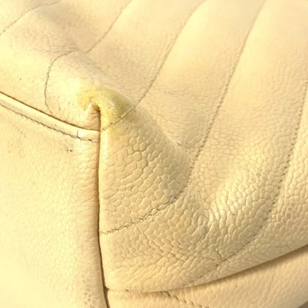 Chanel Vintage Pre-owned Fabric chanel-bags Yellow Dames