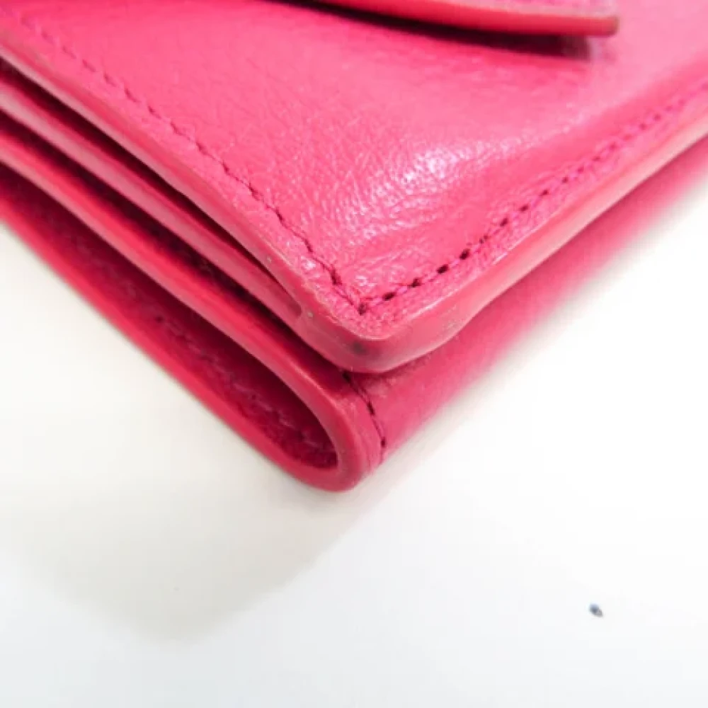Balenciaga Vintage Pre-owned Leather wallets Pink Dames