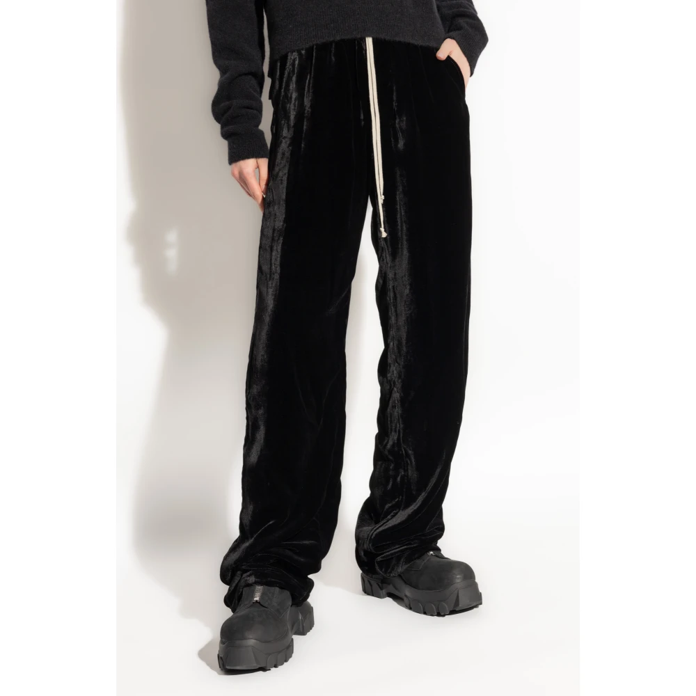 Rick Owens Dietrich Trekkoordbroek Black Dames