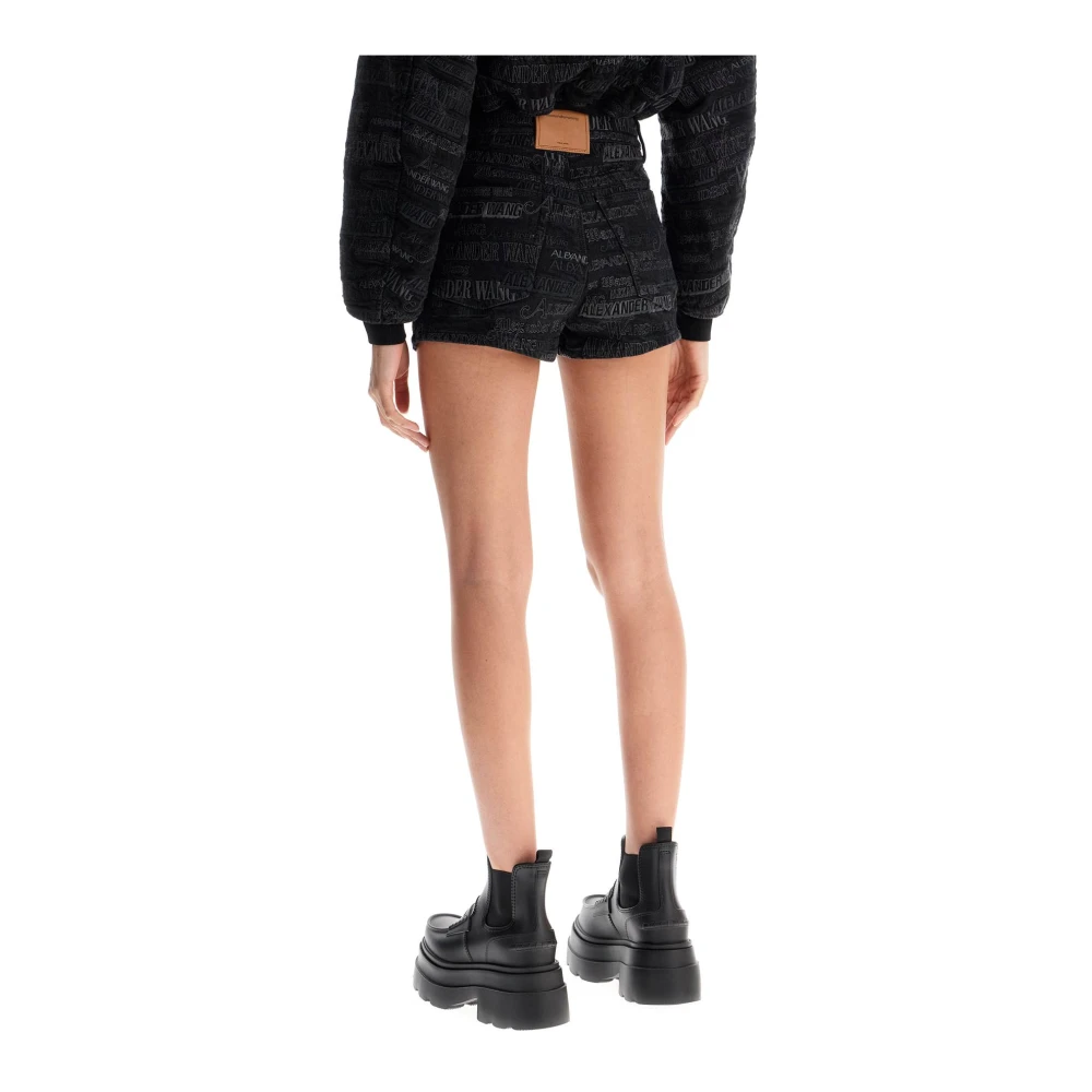 alexander wang Geborduurde Mini Rok Black Dames