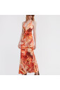 robe-longue-imprimee-plumange-orange