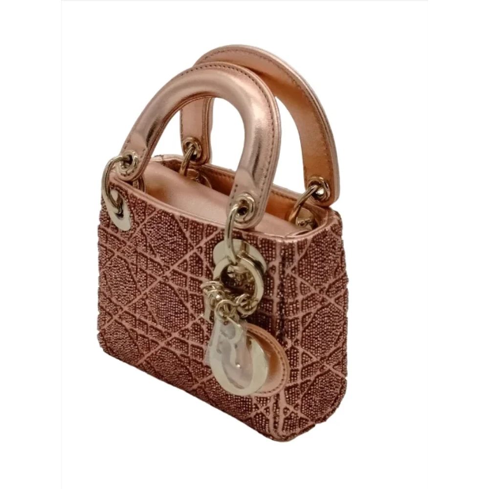 Dior Vintage Pre-owned Leather dior-bags Pink Dames