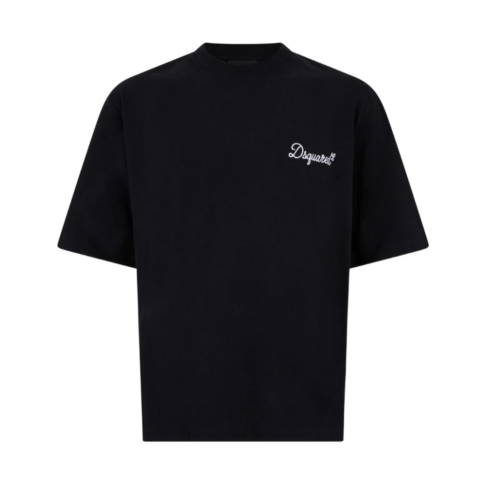 Dsquared2 Men's Black T-Shirts, 2XL, Logo T-Shirt