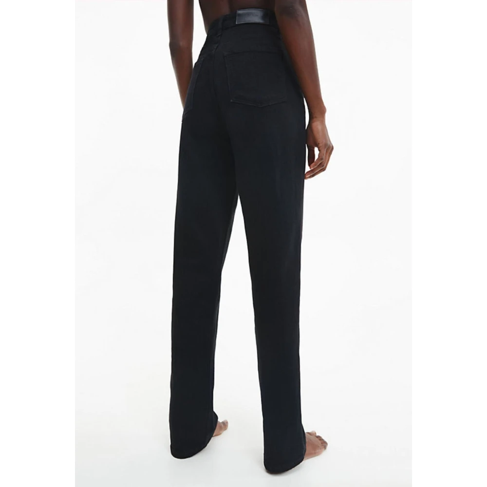 Calvin Klein Dames Straight Leg Jeans Black Dames