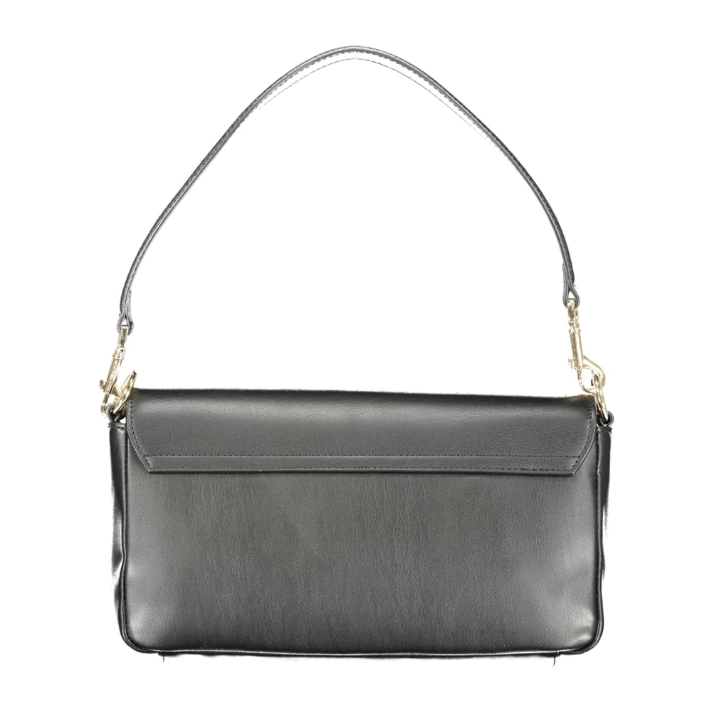 Tommy Hilfiger Zwarte Schoudertas met Afneembare Band Black Dames