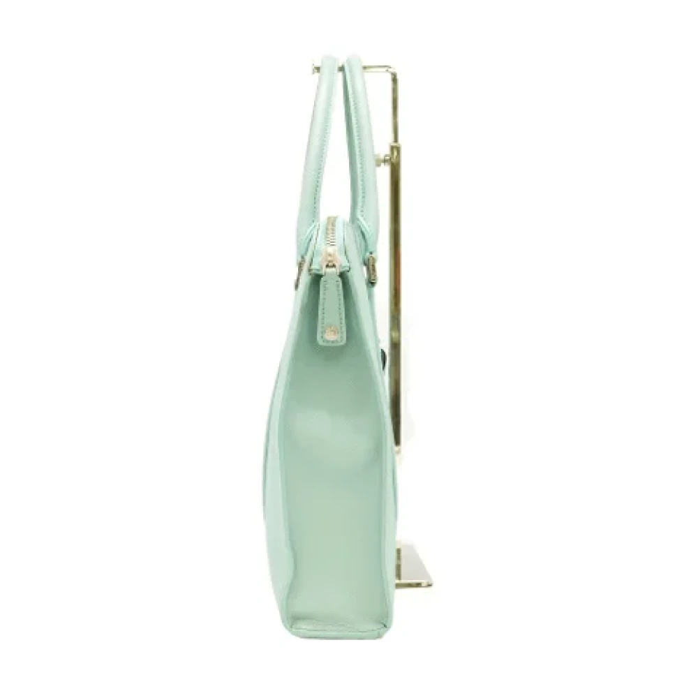 Bvlgari Vintage Pre-owned Leather handbags Blue Dames