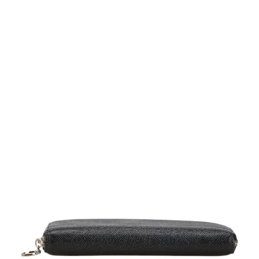 Bvlgari Vintage Pre-owned Leather wallets Black Dames