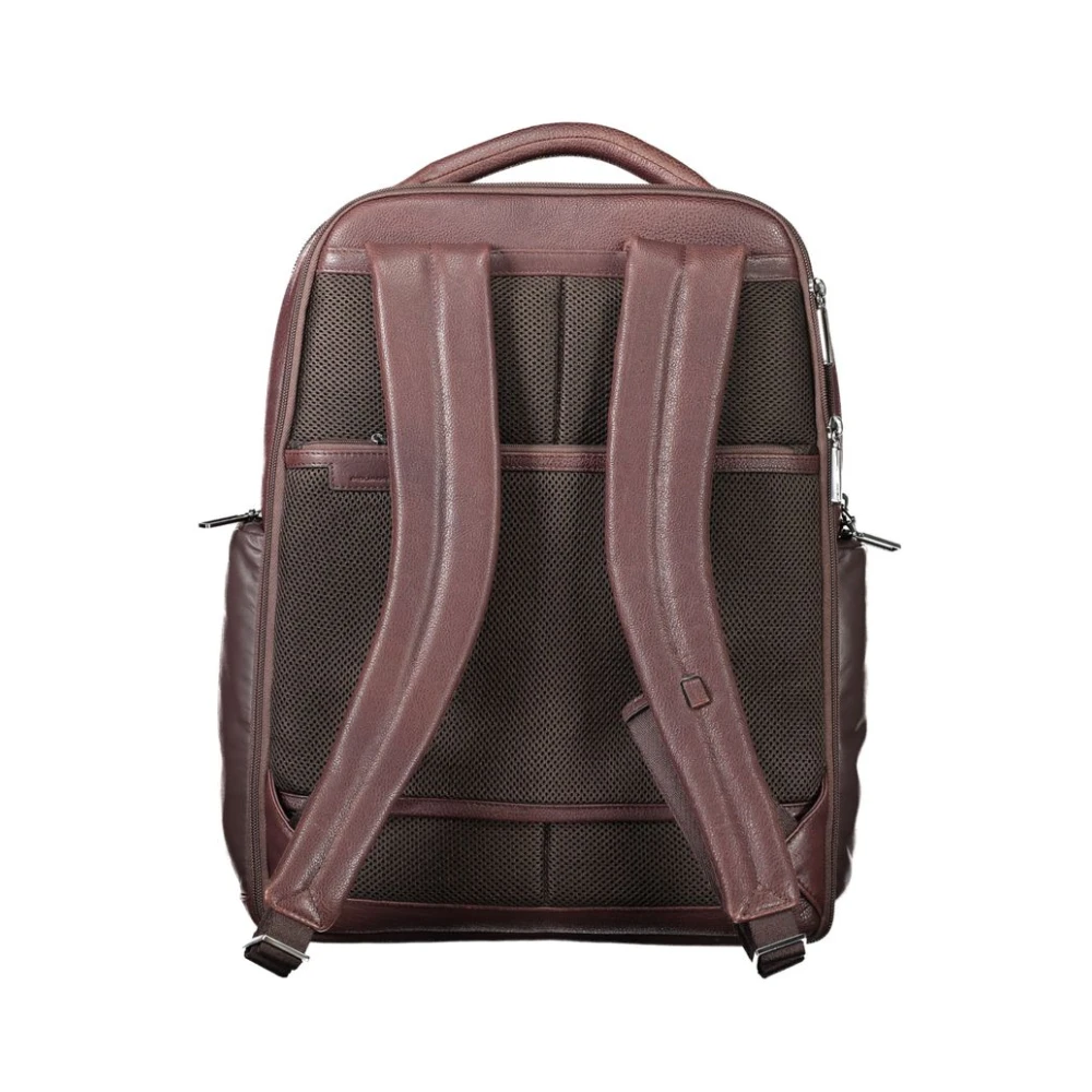Piquadro Bruine leren rugzak Brown Unisex