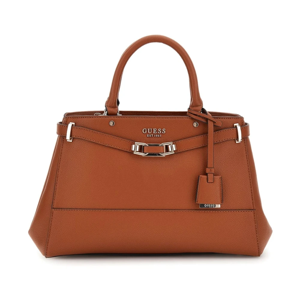 Guess Silvye Bucket Handtas Cognac Brown Dames