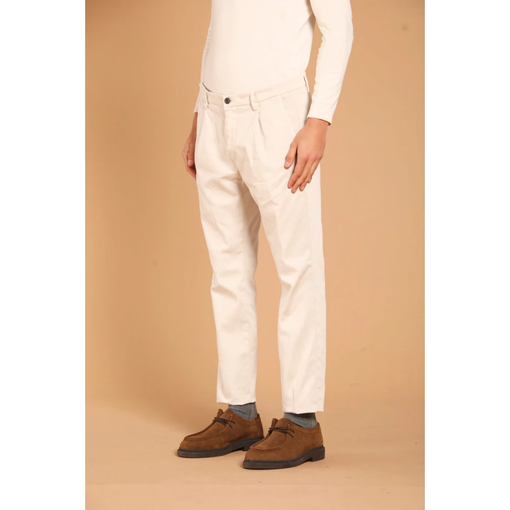 Mason's Wortel Fit Katoenen Chino Broek Beige Heren