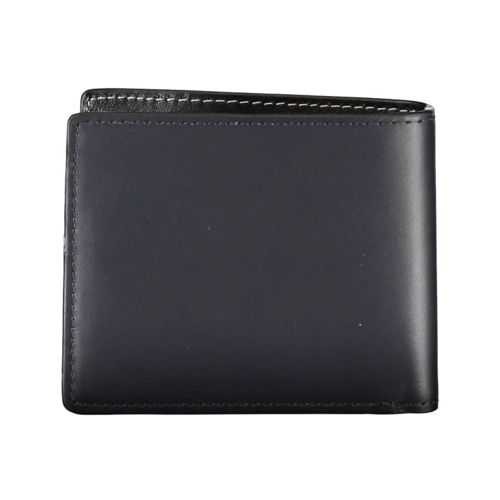 Tommy Hilfiger Elegante blauwe leren Bifold-portemonnee Blue Heren